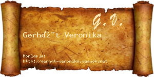 Gerhát Veronika névjegykártya