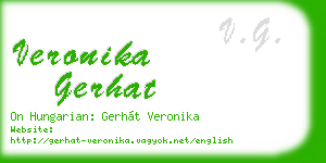veronika gerhat business card