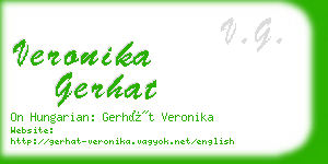 veronika gerhat business card